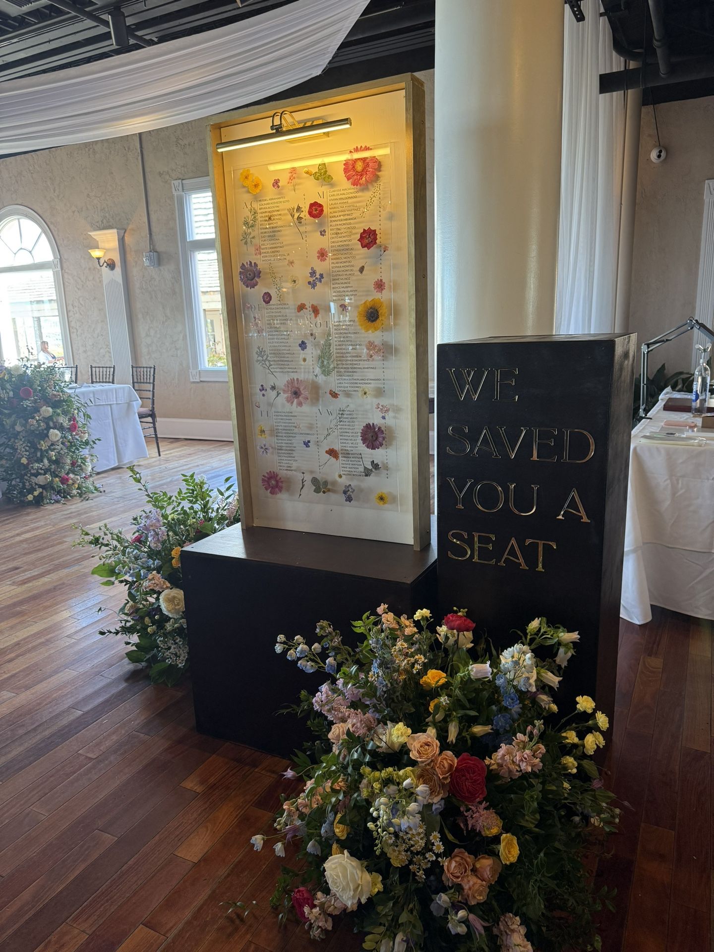 Seating Chart Display For Wedding
