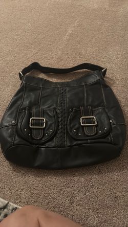 Black Leather Shoulder Bag