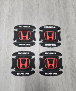 BRAND NEW UNIVERSAL 4PCS HONDA RUBBER ANTI-SCRATCH DOOR HANDLE BOWL PROTECTOR
