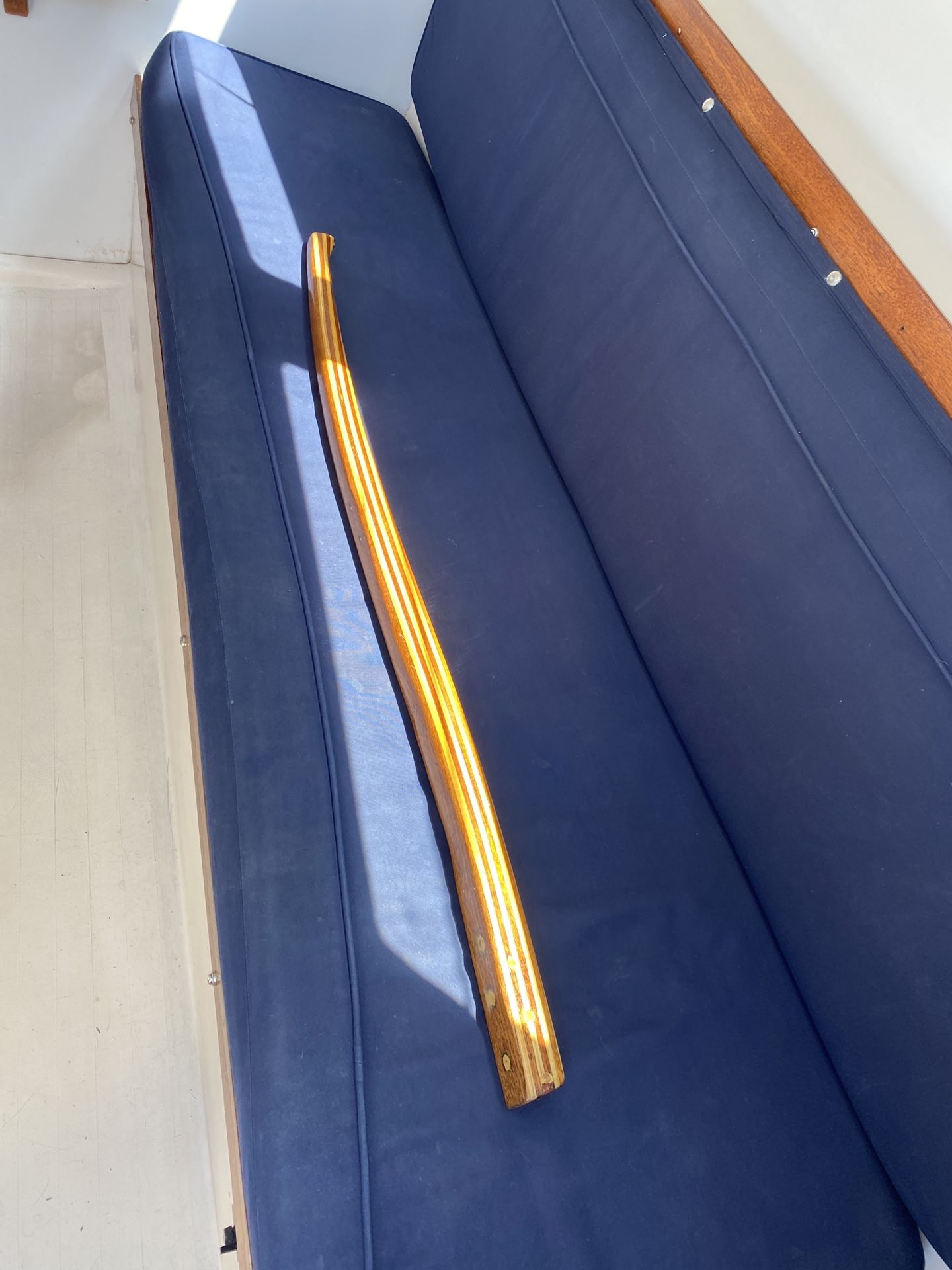 Varnished Sailboat Tiller