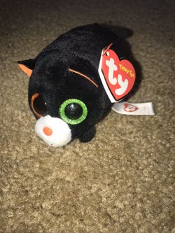 TY Beanie Boos - Teeny Tys Stackable Plush - TREAT the Black Cat (4 inch)