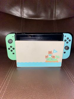 Nintendo Switch Animal Crossing New Horizons Edition Needs New Screen Has Working Joycons and Dock