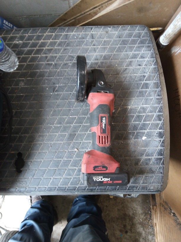 Hyper Tough 20V Max Lithium-Ion Cordless Angle Grinder (model 2902.5)