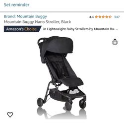 Mountain buggy nano with Rain Cover and Travel Bag