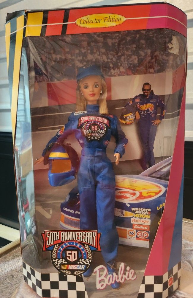 1998 50th Anniversary Nascar Barbie, NIB, #20442