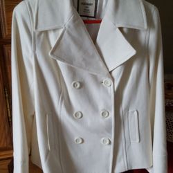 White pea coat