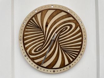Mesmerizing Laser Cut Swirl Clock - Artful 11-Inch Circular Timepiece with Unique Design - Functional and Beautiful Home Décor
