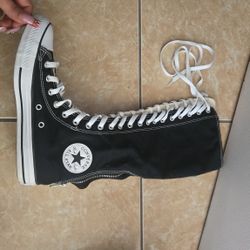 Knee High Converse, New, Broken Zipper