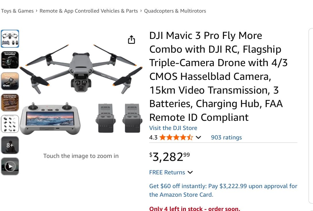 DJI Mavic 3 Pro With Fly More Kit, Hard Case