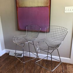 Bertoia Style Wire Barstools