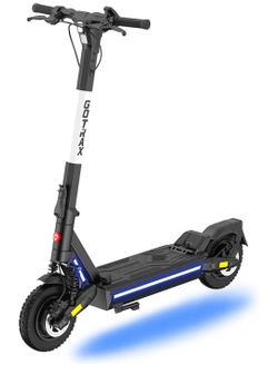 Gotrax ARES Electric Scooter for Adults, Max 25 Mile & 28Mph by Dual 500w Motor,10" Tire, Bright Headlight Taillight,Aluminum Alloy Frame&Cruise Contr