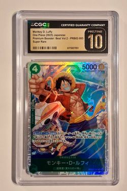 2025 One Piece Premium Booster Best Vol.2 Super Rare Monkey D. Luffy CGC 10 PRISTINE