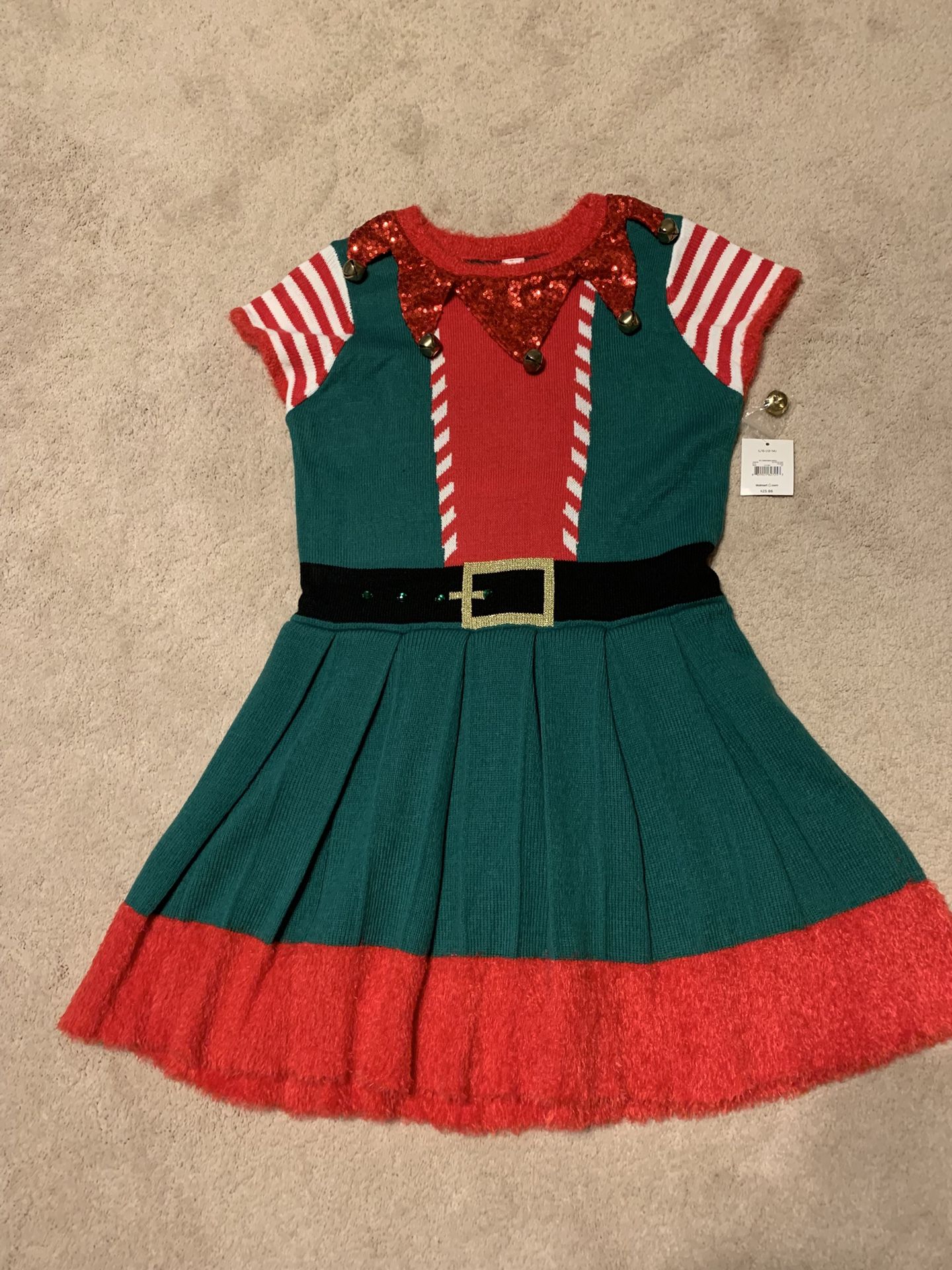 NEW Ladies Holiday Christmas Elf Dress