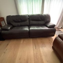 Ashley Leather Reclining Sofa
