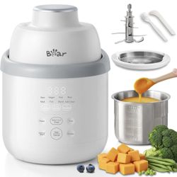 Bear 3-in-1 Baby Food Maker - Steam & Blend (Stainless Steel)