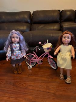 OUR GENERATION BIKE AND DOLLS 18”