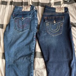 2 true religion jeans size 36