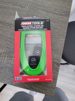 Digital battery starting and charging system analyzer