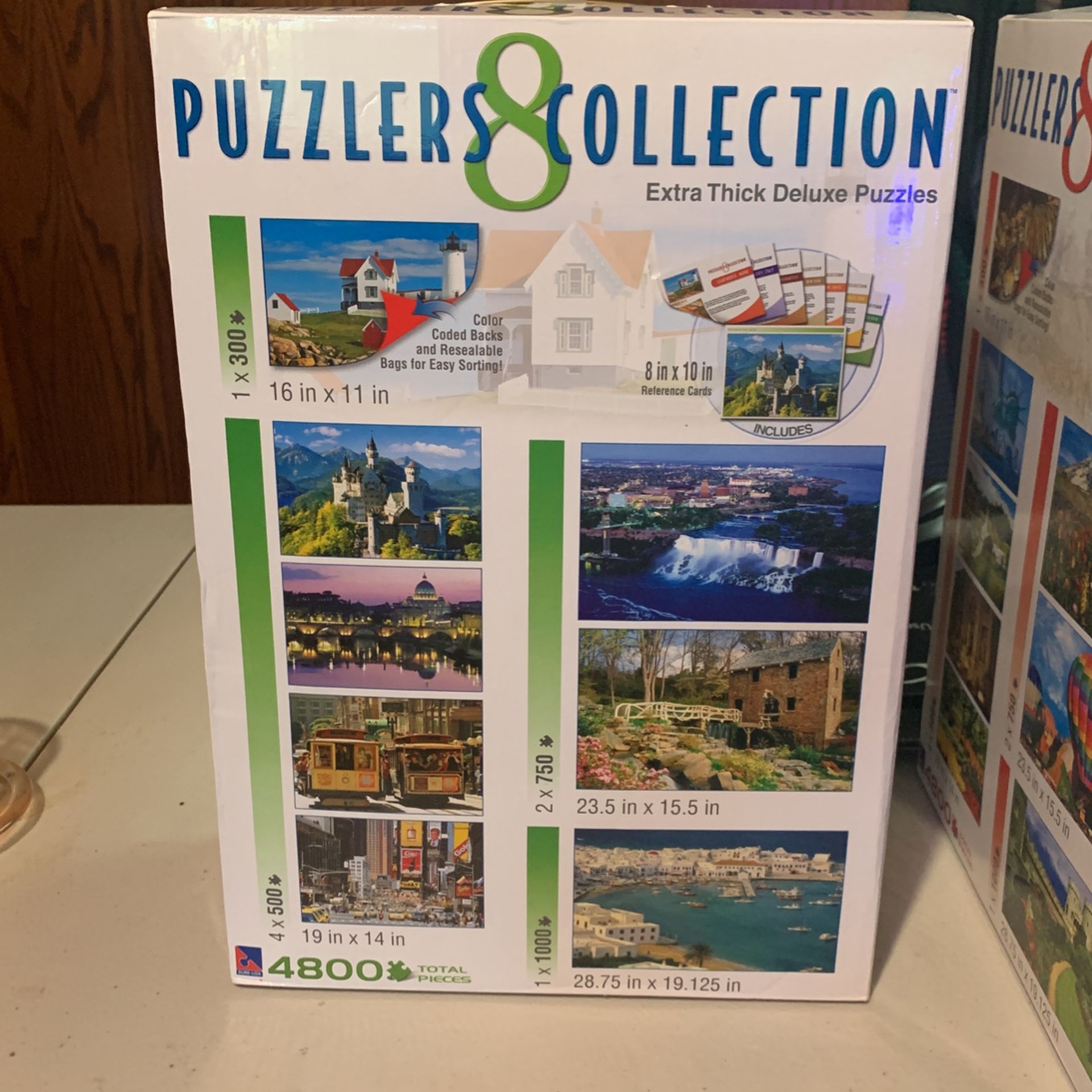 Puzzle Collection 8 Deluxe Puzzles Brand New 