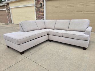Light Gray 2 Piece Sectional Sofa