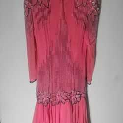 💖 Vintage Beaded Party Dress – Size 12 💖