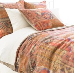 Pine Cone Hill Anatolia 100% Linen Shams w/Duck Feathers Insert HUGE - $250