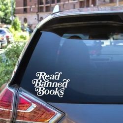 Read banned books decals