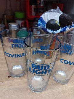 Bud Light Covina Pint Glasses Set of 24