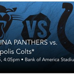 Colts Vs Panthers
