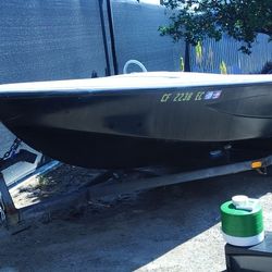 Boat With Trailer Good Engine