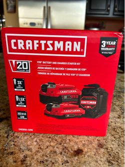 Craftsman V20 Lithium-ion Battery & Charger Starter Kit