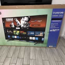 85 Tv Samsung, Small Blemish On Screen Not Noticeable When On $55 Down On Finacing Free Delivery. 85 Samsung Smart 4K Hdtv 120 Hz. 