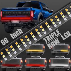 New 60” Trip Row Led Truck Tail Light Strip Sequential Signaling 