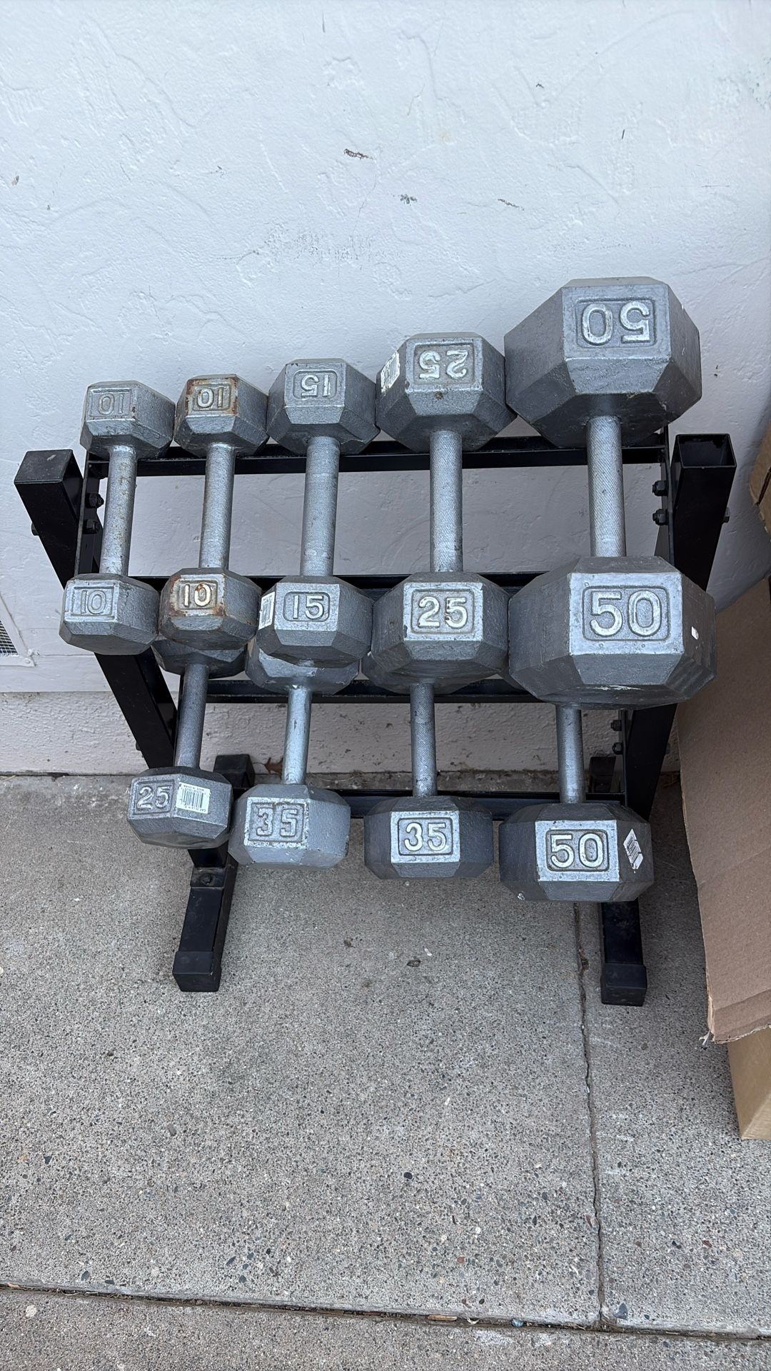 Hands Weights 255 Lb & Weight Bench With Lift
