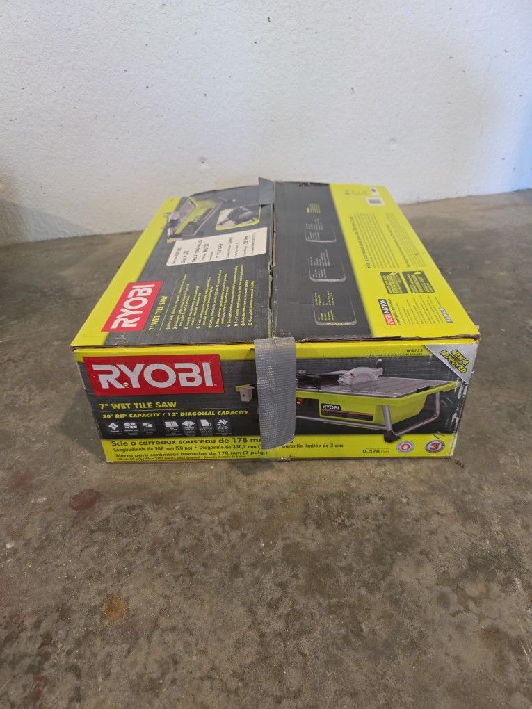 Ryobi Wet Tile Saw WS722