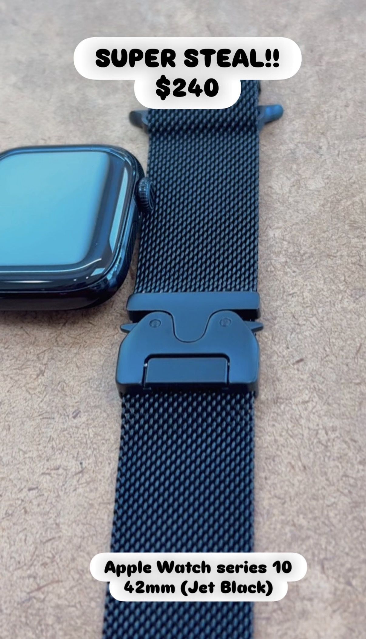 Apple Watch Series 10 42mm - Jet Black 