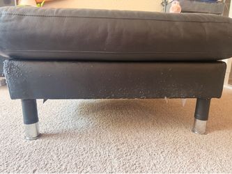 Black ottoman