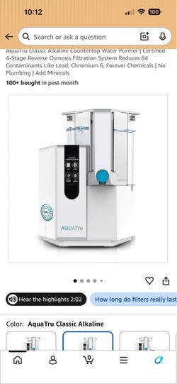 Aqua tru 4 stage water purifier