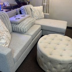 Sectional Sofa With Ottoman 