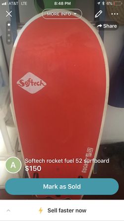 Softest rocket fuel 52 surfboard