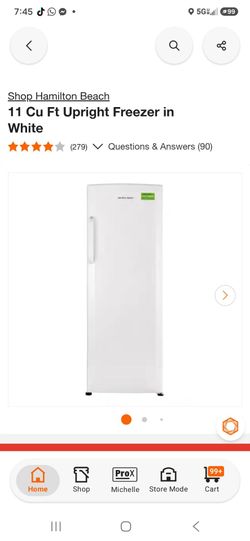Hamilton Beach freezer