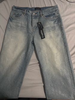 Purple jeans size 38 baggy