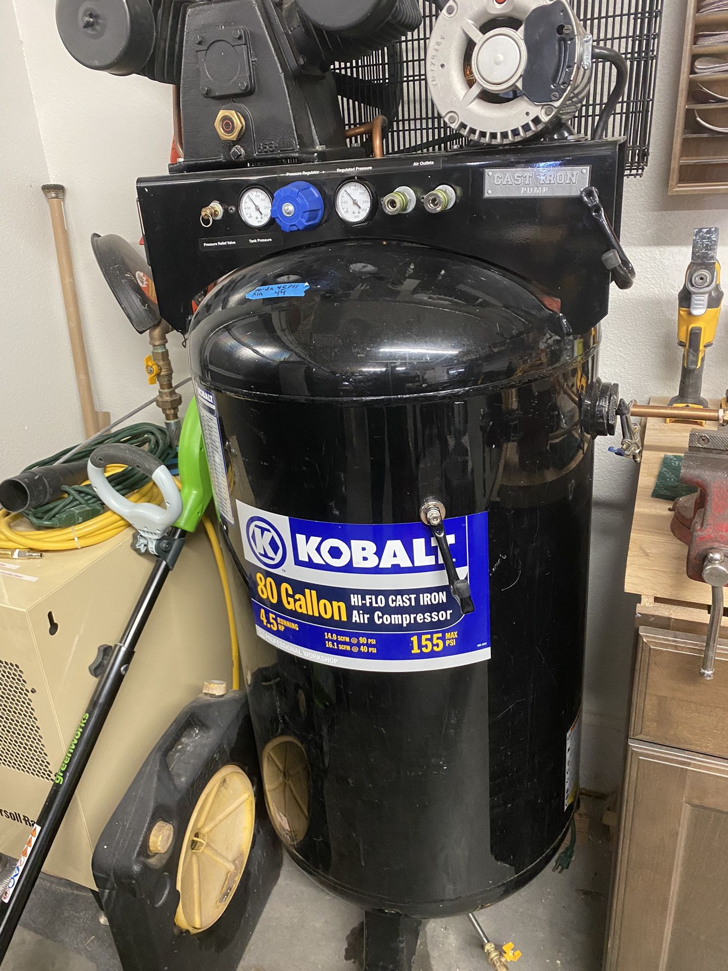 Kobalt 80 Gallon 4.5hp Air Compressor