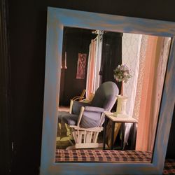 Blue And Gold Mirror 