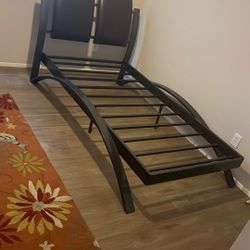 Twin bed frame and Matching end table 