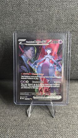 Team Rocket's Mewtwo ex Pokémon Card 231/182