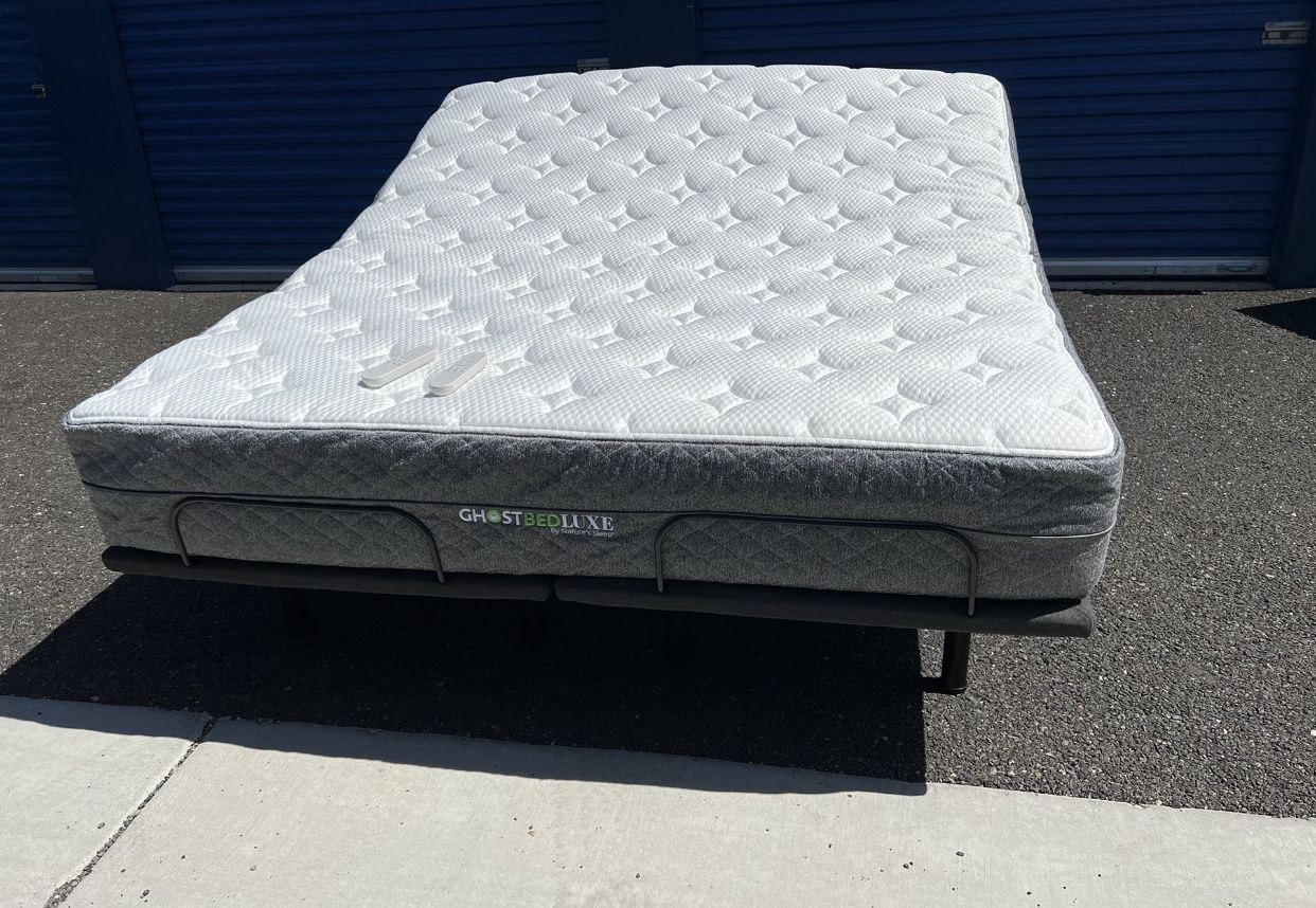 California King Size Bed ! Ghost Bed Luxe Cal King Mattress And Adjustable Bases ! Power Bed ! Free Delivery