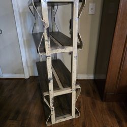 Bookshelf: Upcycled Wine Barrel Rack 