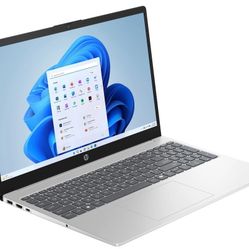 HP 15.6 inch Win 11 Laptop Intel Processor N200 4GB RAM 128GB UFS Silver 