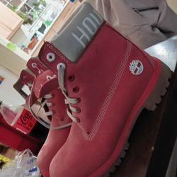 Timberland Houston Rockets Red Boots Men's - Size 10 